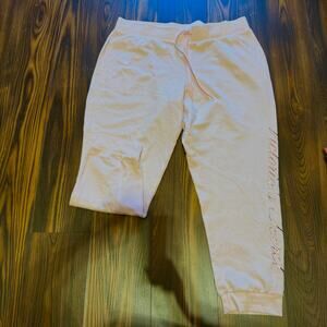 Victoria’s Secret Pull On Fleece Sweatpants w/Side Leg Graphic Size XL